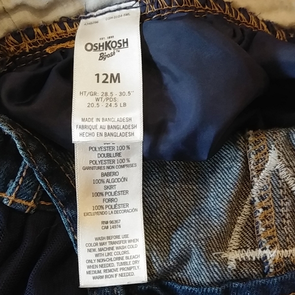 OshKosh B’gosh Blue Jean Overalls Tutu - Picture 5 of 7